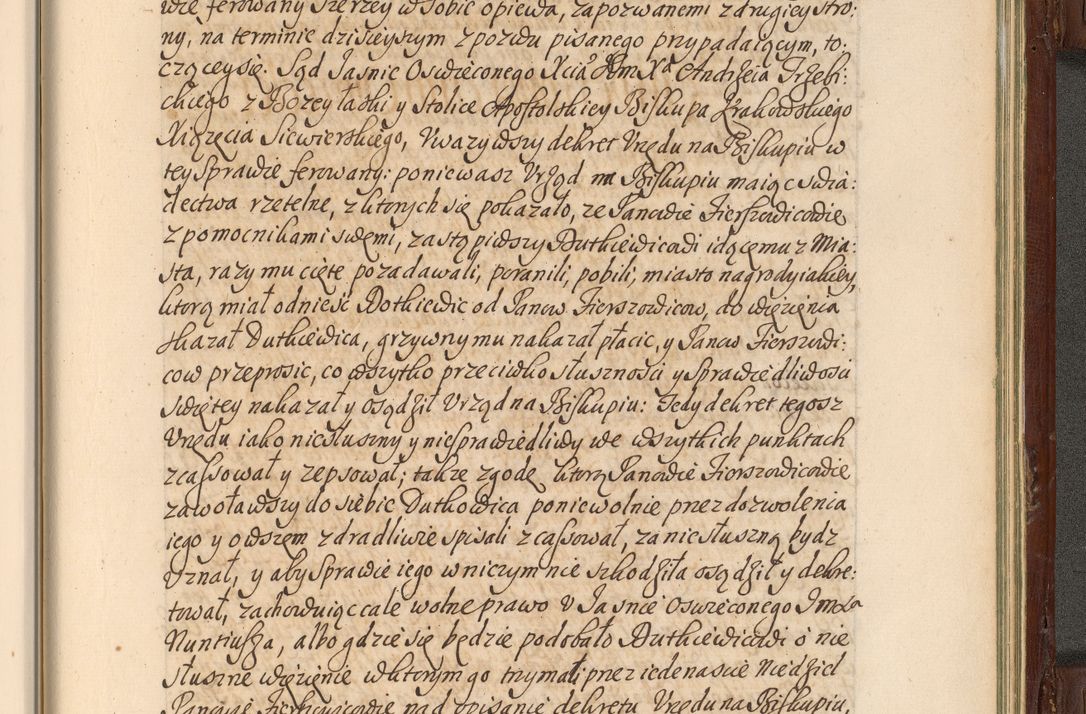 Zdjęcie nr 956 dla obiektu archiwalnego: Acta actorum episcopalium R. D. Andrea Trzebicki, episcopi Cracoviensis a mense Aprili 1675 ad Aprilem 1676 acticatorum. Volumen VI