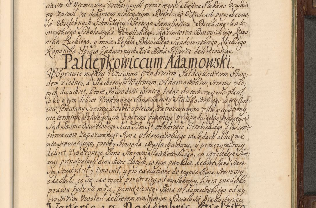 Zdjęcie nr 944 dla obiektu archiwalnego: Acta actorum episcopalium R. D. Andrea Trzebicki, episcopi Cracoviensis a mense Aprili 1675 ad Aprilem 1676 acticatorum. Volumen VI