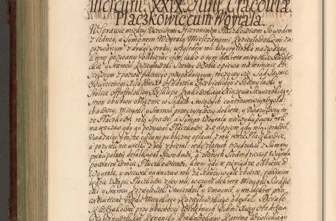 Zdjęcie nr 939 dla obiektu archiwalnego: Acta actorum episcopalium R. D. Andrea Trzebicki, episcopi Cracoviensis a mense Aprili 1675 ad Aprilem 1676 acticatorum. Volumen VI