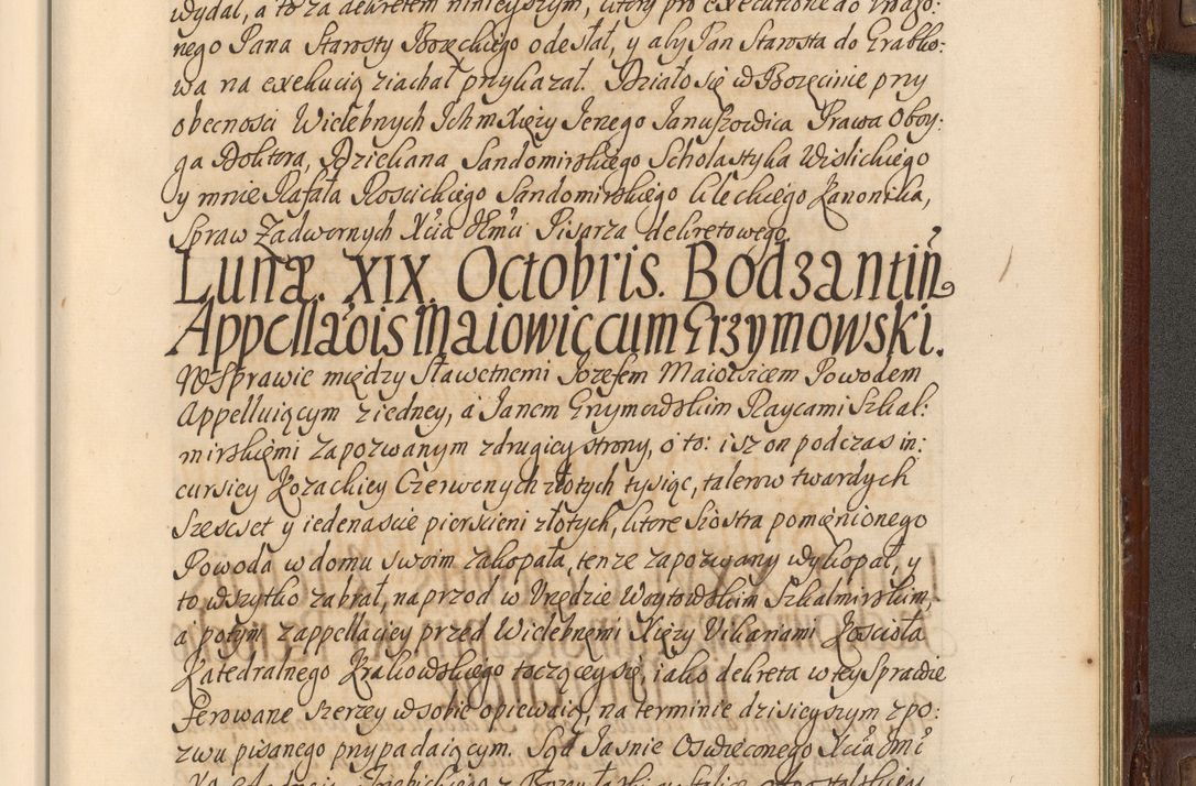 Zdjęcie nr 942 dla obiektu archiwalnego: Acta actorum episcopalium R. D. Andrea Trzebicki, episcopi Cracoviensis a mense Aprili 1675 ad Aprilem 1676 acticatorum. Volumen VI