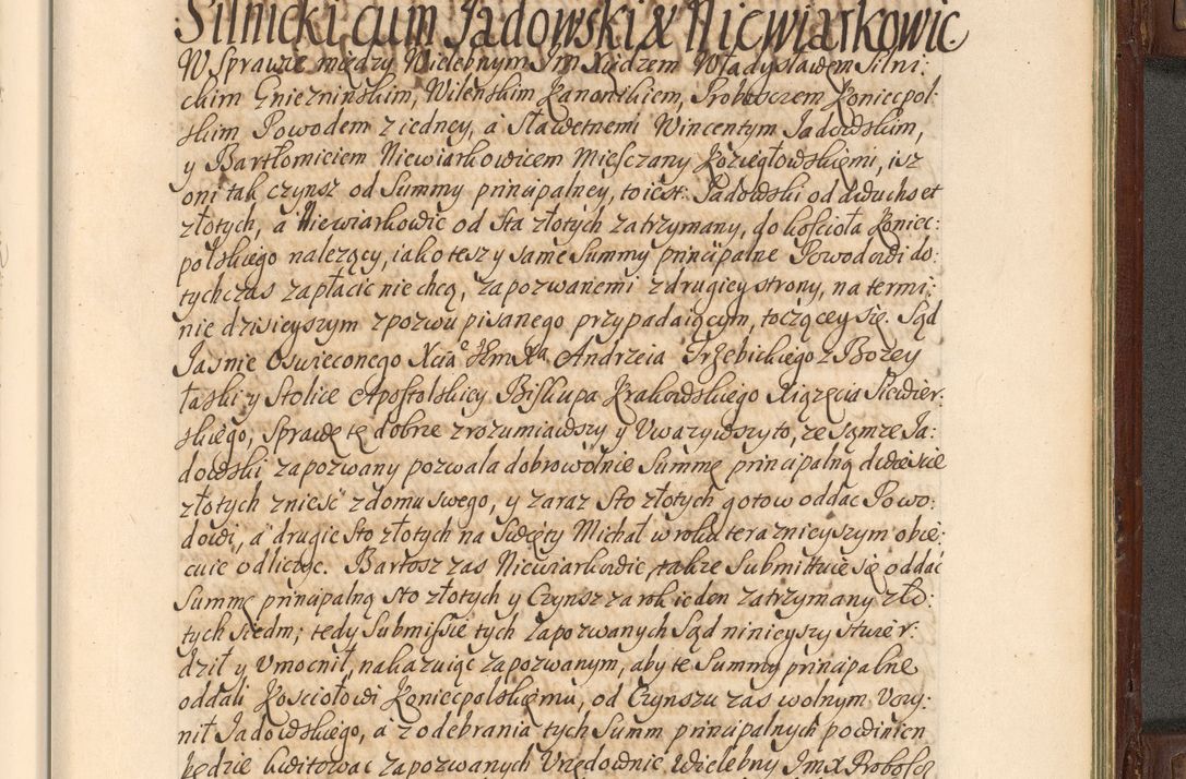 Zdjęcie nr 938 dla obiektu archiwalnego: Acta actorum episcopalium R. D. Andrea Trzebicki, episcopi Cracoviensis a mense Aprili 1675 ad Aprilem 1676 acticatorum. Volumen VI