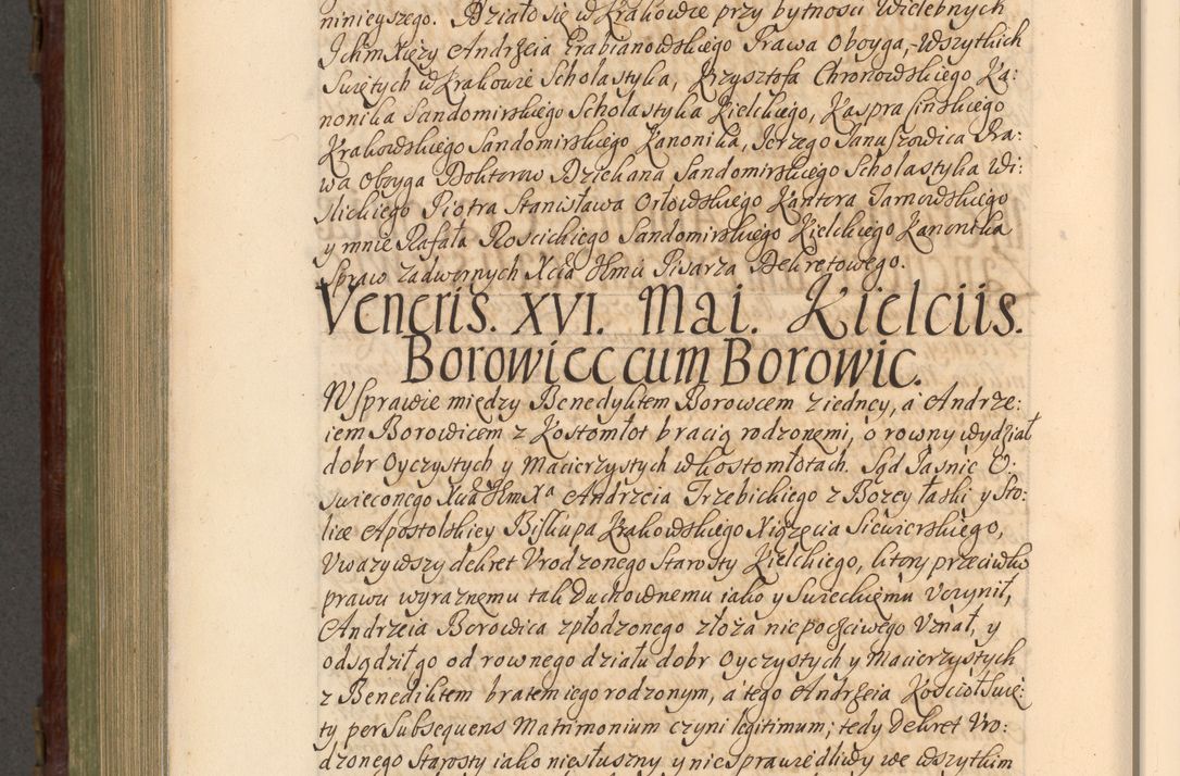 Zdjęcie nr 919 dla obiektu archiwalnego: Acta actorum episcopalium R. D. Andrea Trzebicki, episcopi Cracoviensis a mense Aprili 1675 ad Aprilem 1676 acticatorum. Volumen VI
