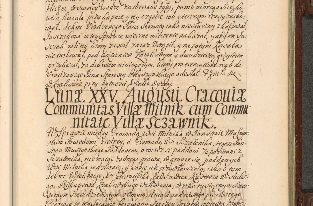 Zdjęcie nr 924 dla obiektu archiwalnego: Acta actorum episcopalium R. D. Andrea Trzebicki, episcopi Cracoviensis a mense Aprili 1675 ad Aprilem 1676 acticatorum. Volumen VI