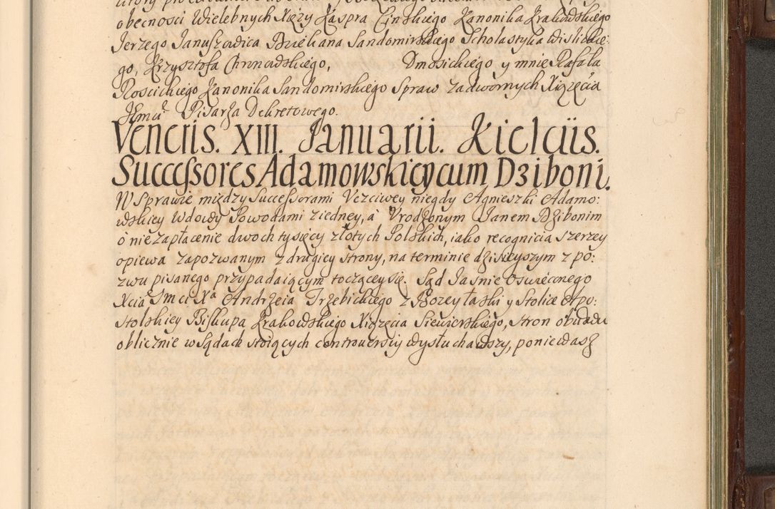 Zdjęcie nr 902 dla obiektu archiwalnego: Acta actorum episcopalium R. D. Andrea Trzebicki, episcopi Cracoviensis a mense Aprili 1675 ad Aprilem 1676 acticatorum. Volumen VI