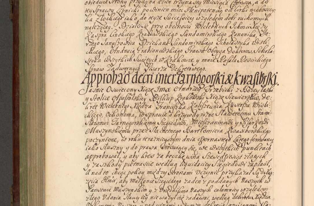 Zdjęcie nr 905 dla obiektu archiwalnego: Acta actorum episcopalium R. D. Andrea Trzebicki, episcopi Cracoviensis a mense Aprili 1675 ad Aprilem 1676 acticatorum. Volumen VI