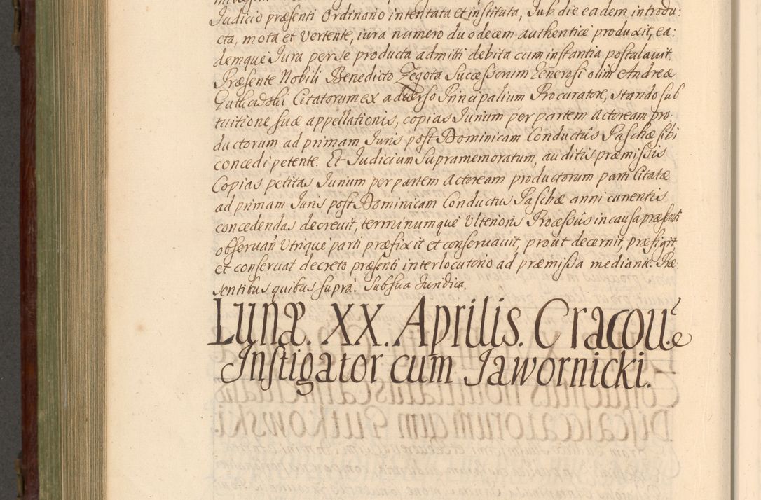 Zdjęcie nr 887 dla obiektu archiwalnego: Acta actorum episcopalium R. D. Andrea Trzebicki, episcopi Cracoviensis a mense Aprili 1675 ad Aprilem 1676 acticatorum. Volumen VI