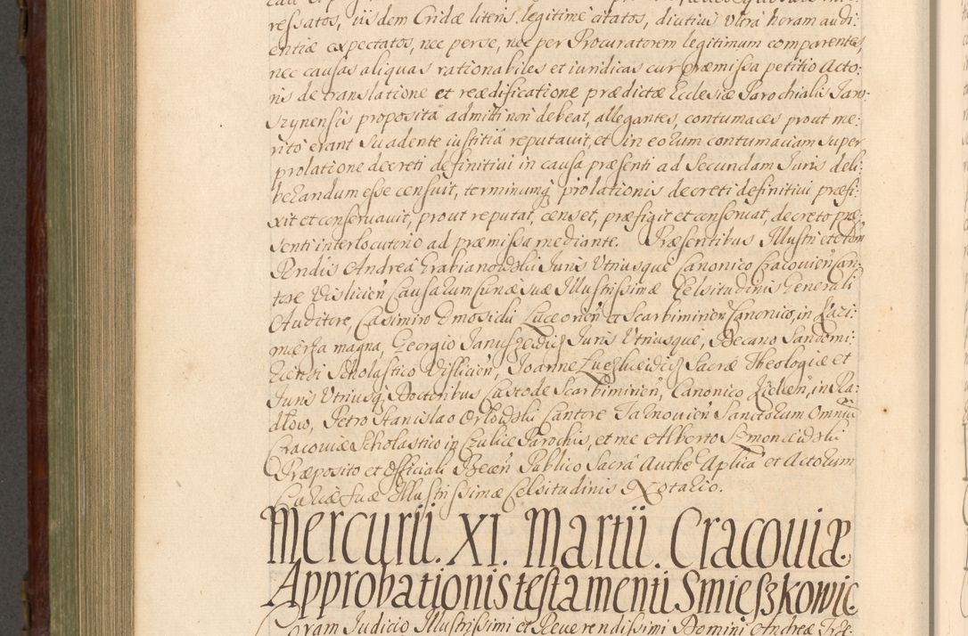 Zdjęcie nr 885 dla obiektu archiwalnego: Acta actorum episcopalium R. D. Andrea Trzebicki, episcopi Cracoviensis a mense Aprili 1675 ad Aprilem 1676 acticatorum. Volumen VI