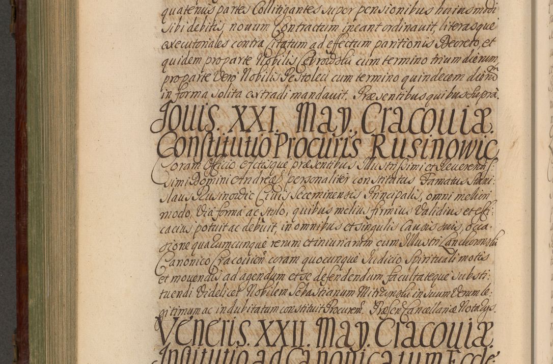 Zdjęcie nr 881 dla obiektu archiwalnego: Acta actorum episcopalium R. D. Andrea Trzebicki, episcopi Cracoviensis a mense Aprili 1675 ad Aprilem 1676 acticatorum. Volumen VI