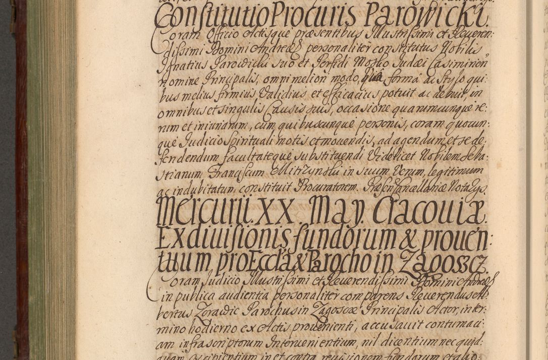 Zdjęcie nr 877 dla obiektu archiwalnego: Acta actorum episcopalium R. D. Andrea Trzebicki, episcopi Cracoviensis a mense Aprili 1675 ad Aprilem 1676 acticatorum. Volumen VI