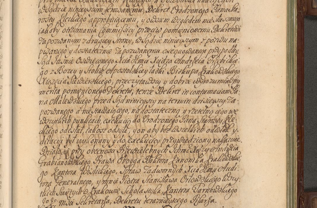 Zdjęcie nr 876 dla obiektu archiwalnego: Acta actorum episcopalium R. D. Andrea Trzebicki, episcopi Cracoviensis a mense Aprili 1675 ad Aprilem 1676 acticatorum. Volumen VI