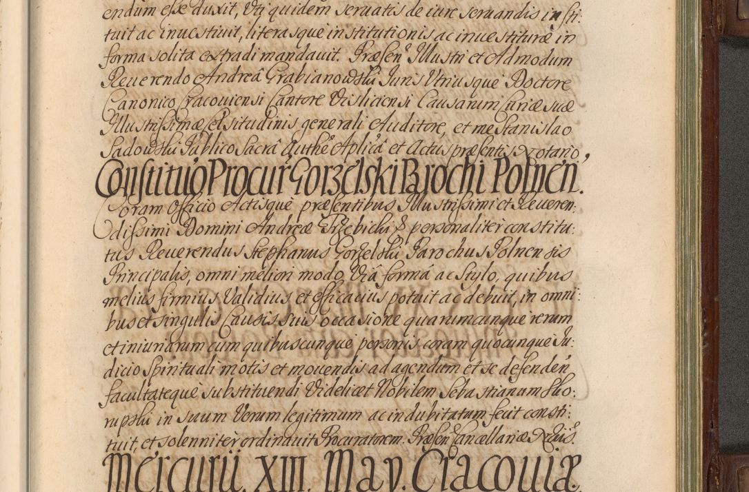 Zdjęcie nr 868 dla obiektu archiwalnego: Acta actorum episcopalium R. D. Andrea Trzebicki, episcopi Cracoviensis a mense Aprili 1675 ad Aprilem 1676 acticatorum. Volumen VI