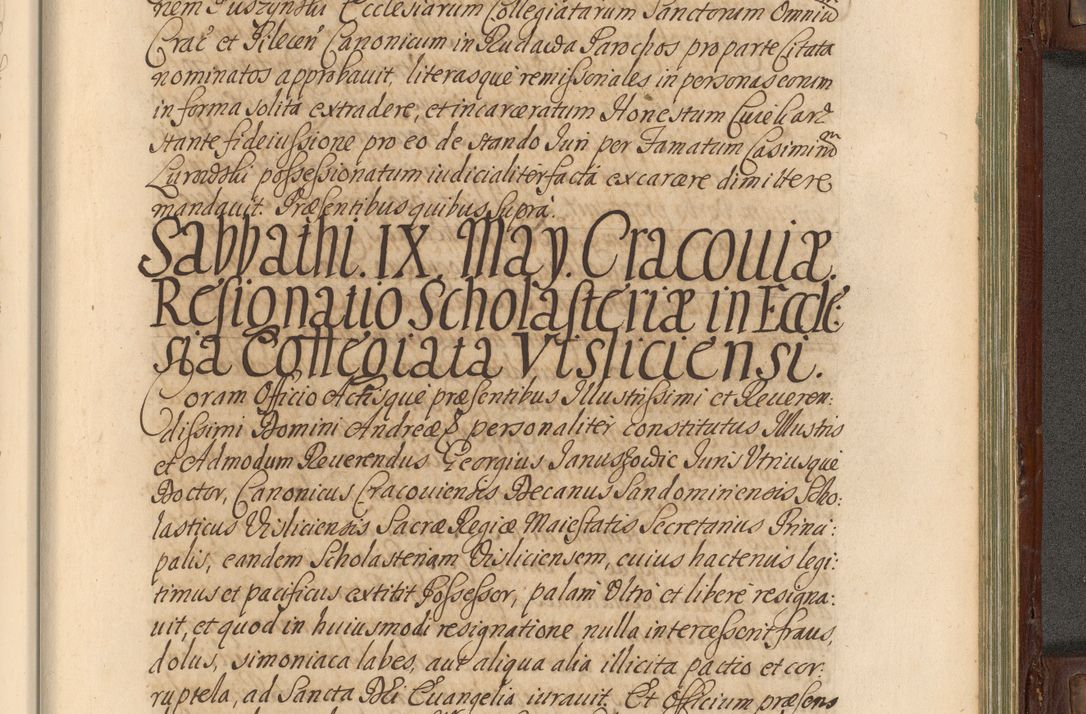 Zdjęcie nr 862 dla obiektu archiwalnego: Acta actorum episcopalium R. D. Andrea Trzebicki, episcopi Cracoviensis a mense Aprili 1675 ad Aprilem 1676 acticatorum. Volumen VI
