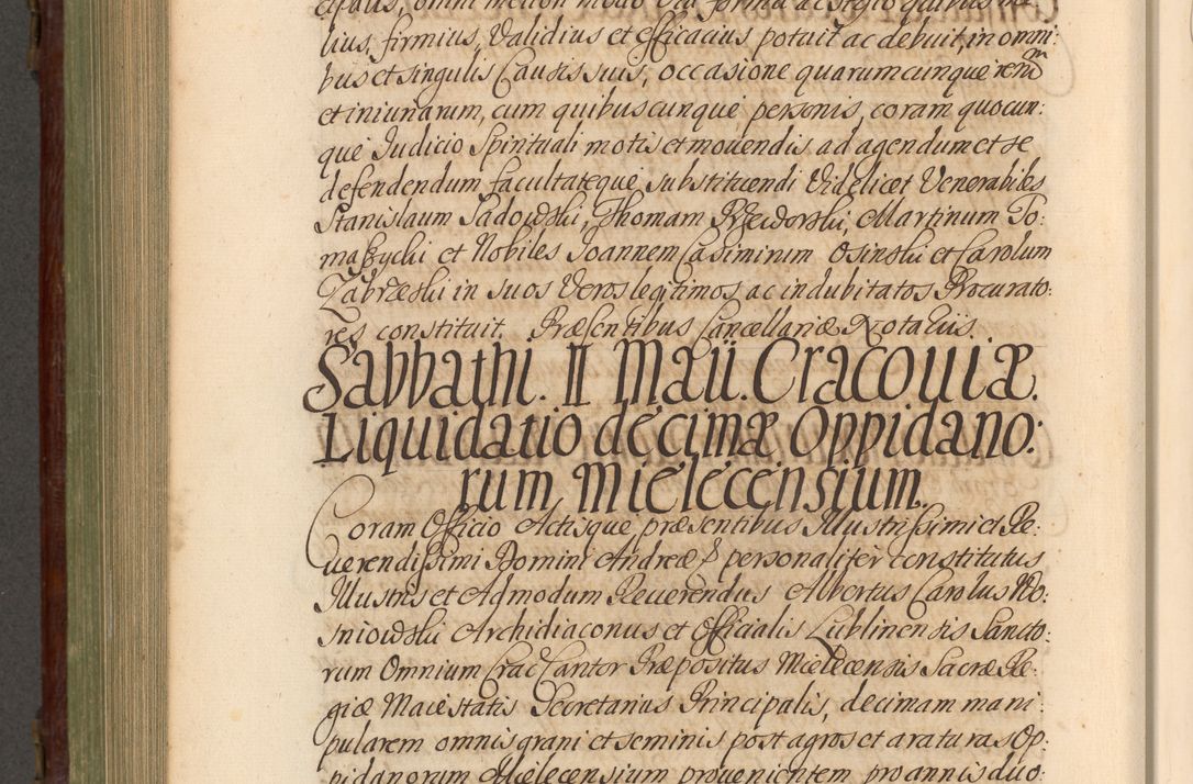 Zdjęcie nr 859 dla obiektu archiwalnego: Acta actorum episcopalium R. D. Andrea Trzebicki, episcopi Cracoviensis a mense Aprili 1675 ad Aprilem 1676 acticatorum. Volumen VI