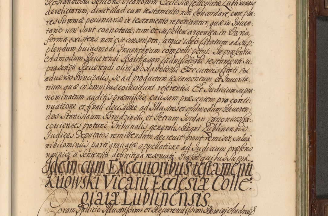Zdjęcie nr 850 dla obiektu archiwalnego: Acta actorum episcopalium R. D. Andrea Trzebicki, episcopi Cracoviensis a mense Aprili 1675 ad Aprilem 1676 acticatorum. Volumen VI