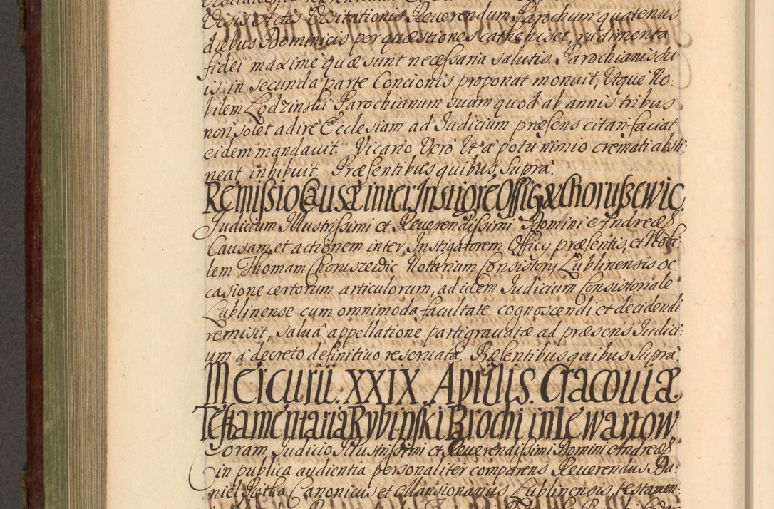 Zdjęcie nr 841 dla obiektu archiwalnego: Acta actorum episcopalium R. D. Andrea Trzebicki, episcopi Cracoviensis a mense Aprili 1675 ad Aprilem 1676 acticatorum. Volumen VI