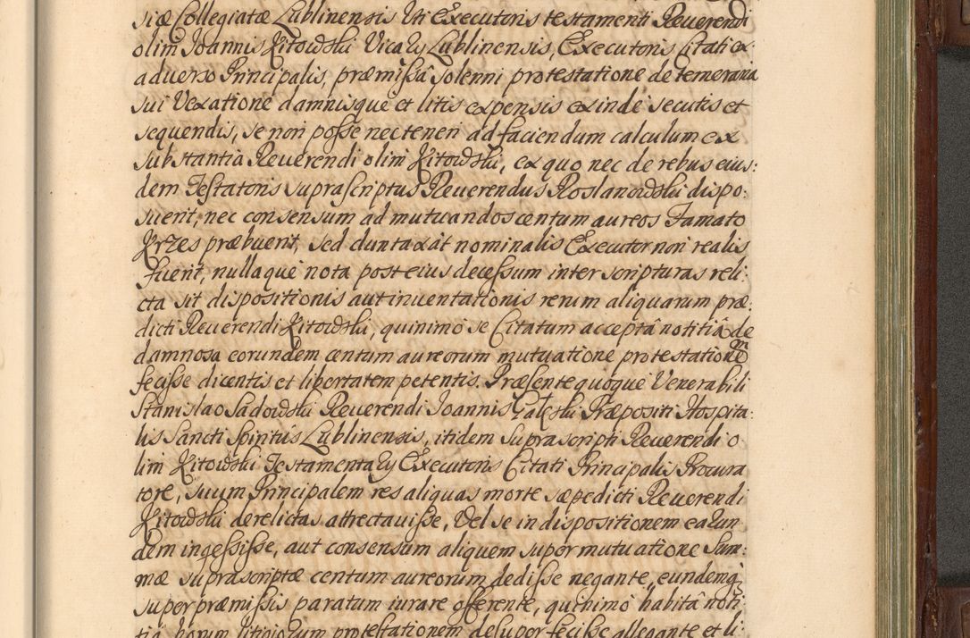 Zdjęcie nr 838 dla obiektu archiwalnego: Acta actorum episcopalium R. D. Andrea Trzebicki, episcopi Cracoviensis a mense Aprili 1675 ad Aprilem 1676 acticatorum. Volumen VI