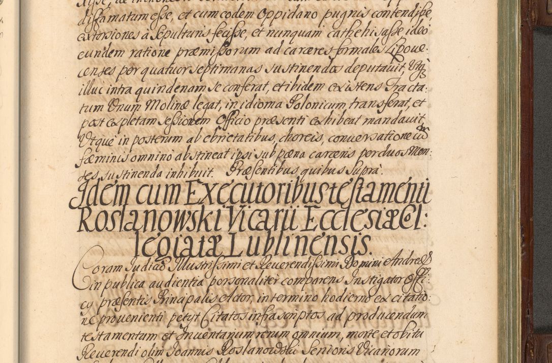Zdjęcie nr 836 dla obiektu archiwalnego: Acta actorum episcopalium R. D. Andrea Trzebicki, episcopi Cracoviensis a mense Aprili 1675 ad Aprilem 1676 acticatorum. Volumen VI