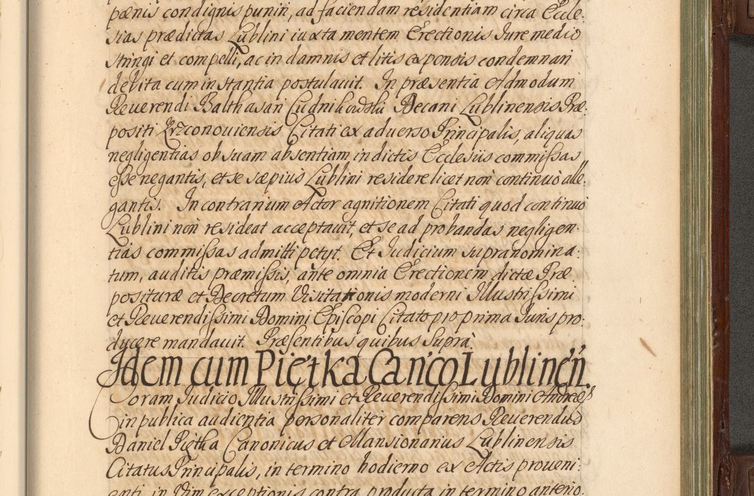 Zdjęcie nr 832 dla obiektu archiwalnego: Acta actorum episcopalium R. D. Andrea Trzebicki, episcopi Cracoviensis a mense Aprili 1675 ad Aprilem 1676 acticatorum. Volumen VI