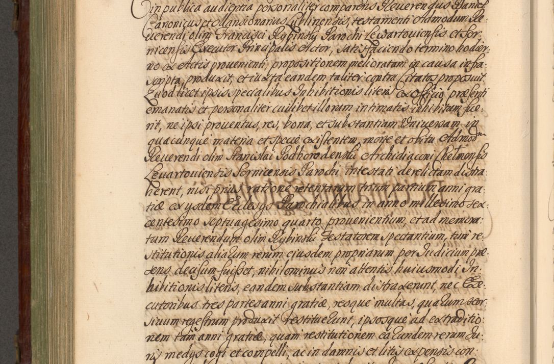 Zdjęcie nr 823 dla obiektu archiwalnego: Acta actorum episcopalium R. D. Andrea Trzebicki, episcopi Cracoviensis a mense Aprili 1675 ad Aprilem 1676 acticatorum. Volumen VI