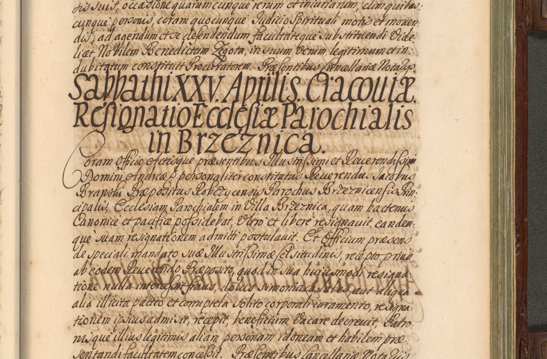 Zdjęcie nr 818 dla obiektu archiwalnego: Acta actorum episcopalium R. D. Andrea Trzebicki, episcopi Cracoviensis a mense Aprili 1675 ad Aprilem 1676 acticatorum. Volumen VI