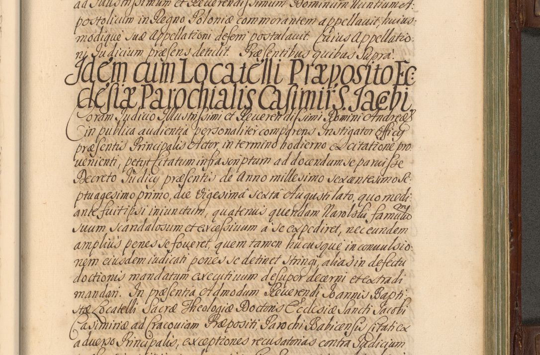 Zdjęcie nr 814 dla obiektu archiwalnego: Acta actorum episcopalium R. D. Andrea Trzebicki, episcopi Cracoviensis a mense Aprili 1675 ad Aprilem 1676 acticatorum. Volumen VI