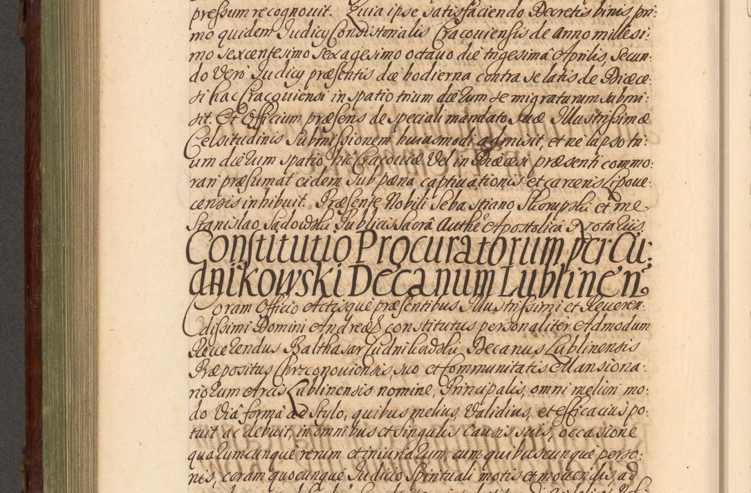 Zdjęcie nr 801 dla obiektu archiwalnego: Acta actorum episcopalium R. D. Andrea Trzebicki, episcopi Cracoviensis a mense Aprili 1675 ad Aprilem 1676 acticatorum. Volumen VI