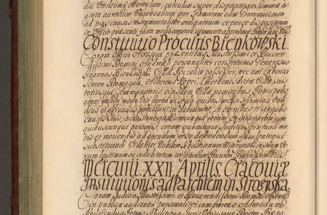 Zdjęcie nr 789 dla obiektu archiwalnego: Acta actorum episcopalium R. D. Andrea Trzebicki, episcopi Cracoviensis a mense Aprili 1675 ad Aprilem 1676 acticatorum. Volumen VI