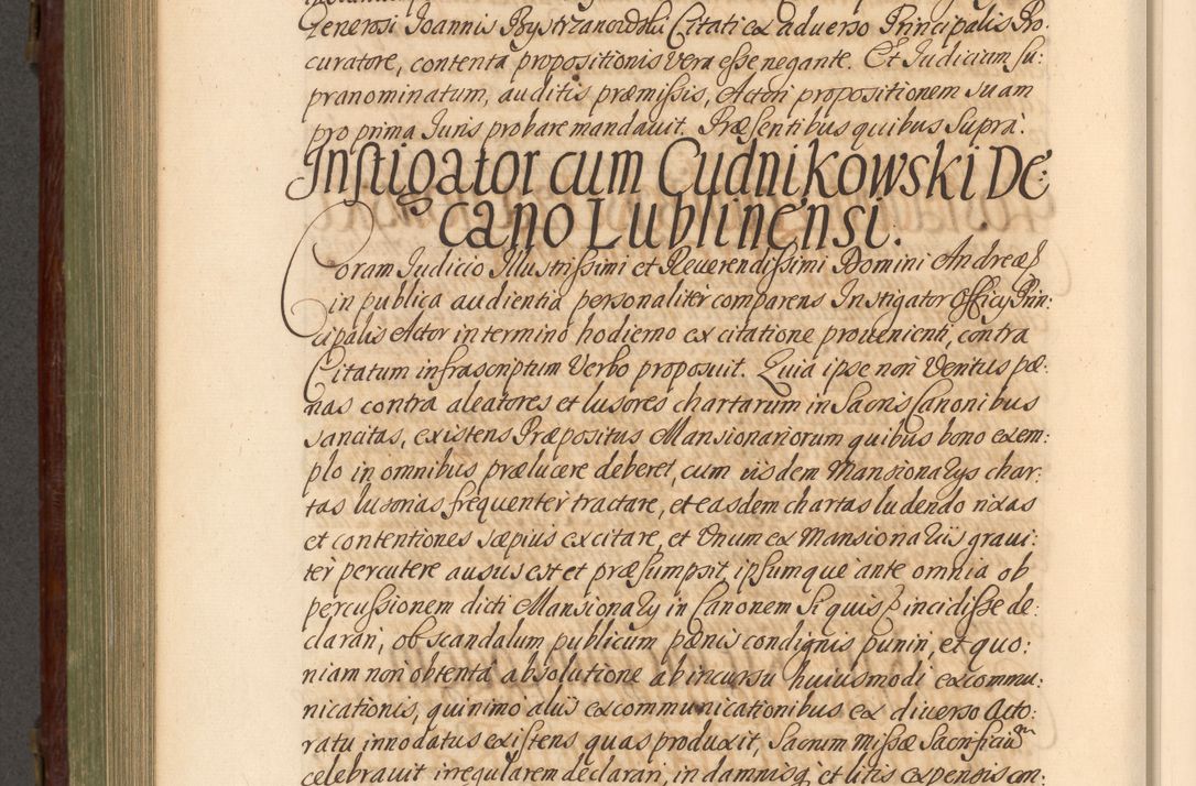 Zdjęcie nr 799 dla obiektu archiwalnego: Acta actorum episcopalium R. D. Andrea Trzebicki, episcopi Cracoviensis a mense Aprili 1675 ad Aprilem 1676 acticatorum. Volumen VI