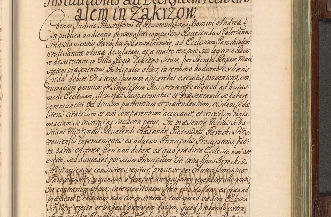 Zdjęcie nr 772 dla obiektu archiwalnego: Acta actorum episcopalium R. D. Andrea Trzebicki, episcopi Cracoviensis a mense Aprili 1675 ad Aprilem 1676 acticatorum. Volumen VI