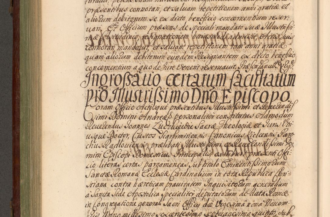 Zdjęcie nr 757 dla obiektu archiwalnego: Acta actorum episcopalium R. D. Andrea Trzebicki, episcopi Cracoviensis a mense Aprili 1675 ad Aprilem 1676 acticatorum. Volumen VI