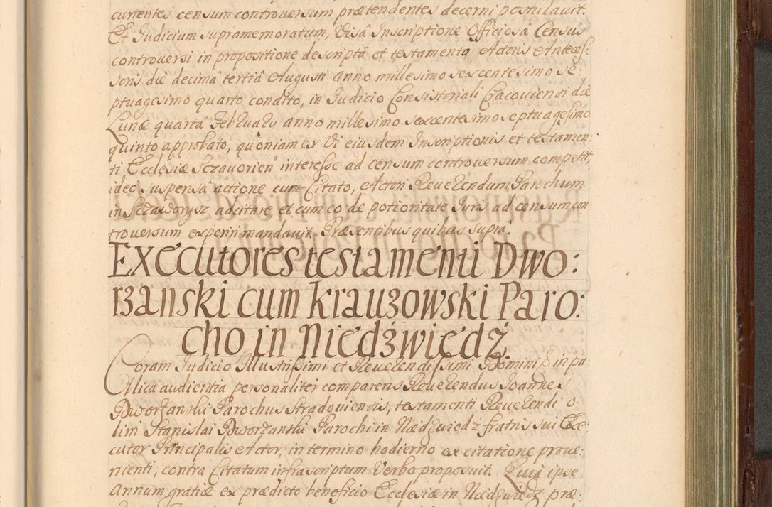 Zdjęcie nr 750 dla obiektu archiwalnego: Acta actorum episcopalium R. D. Andrea Trzebicki, episcopi Cracoviensis a mense Aprili 1675 ad Aprilem 1676 acticatorum. Volumen VI