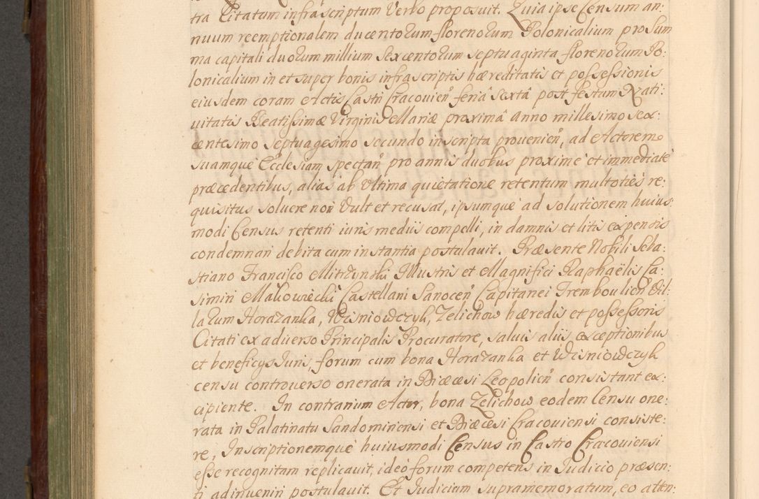 Zdjęcie nr 749 dla obiektu archiwalnego: Acta actorum episcopalium R. D. Andrea Trzebicki, episcopi Cracoviensis a mense Aprili 1675 ad Aprilem 1676 acticatorum. Volumen VI