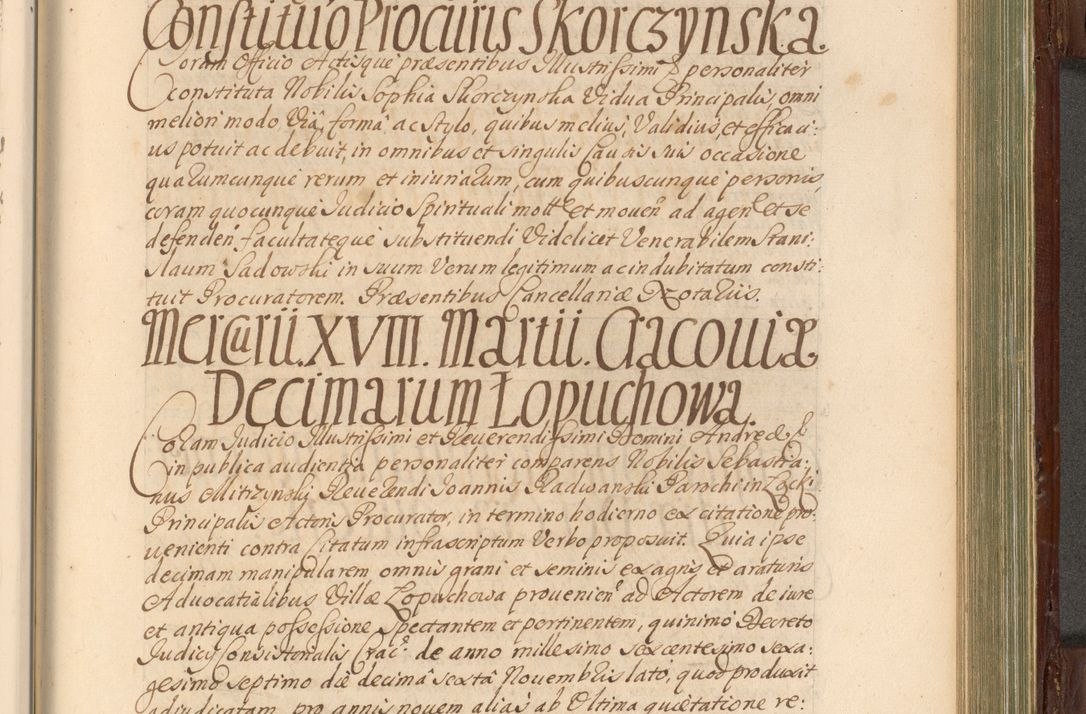 Zdjęcie nr 746 dla obiektu archiwalnego: Acta actorum episcopalium R. D. Andrea Trzebicki, episcopi Cracoviensis a mense Aprili 1675 ad Aprilem 1676 acticatorum. Volumen VI