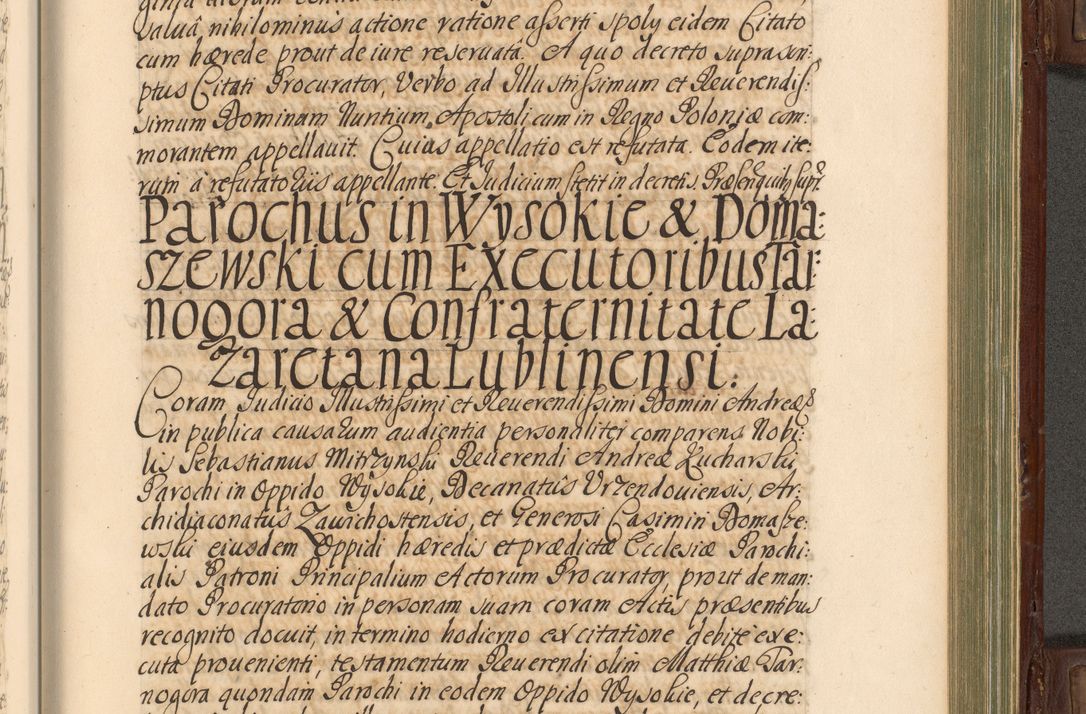 Zdjęcie nr 728 dla obiektu archiwalnego: Acta actorum episcopalium R. D. Andrea Trzebicki, episcopi Cracoviensis a mense Aprili 1675 ad Aprilem 1676 acticatorum. Volumen VI
