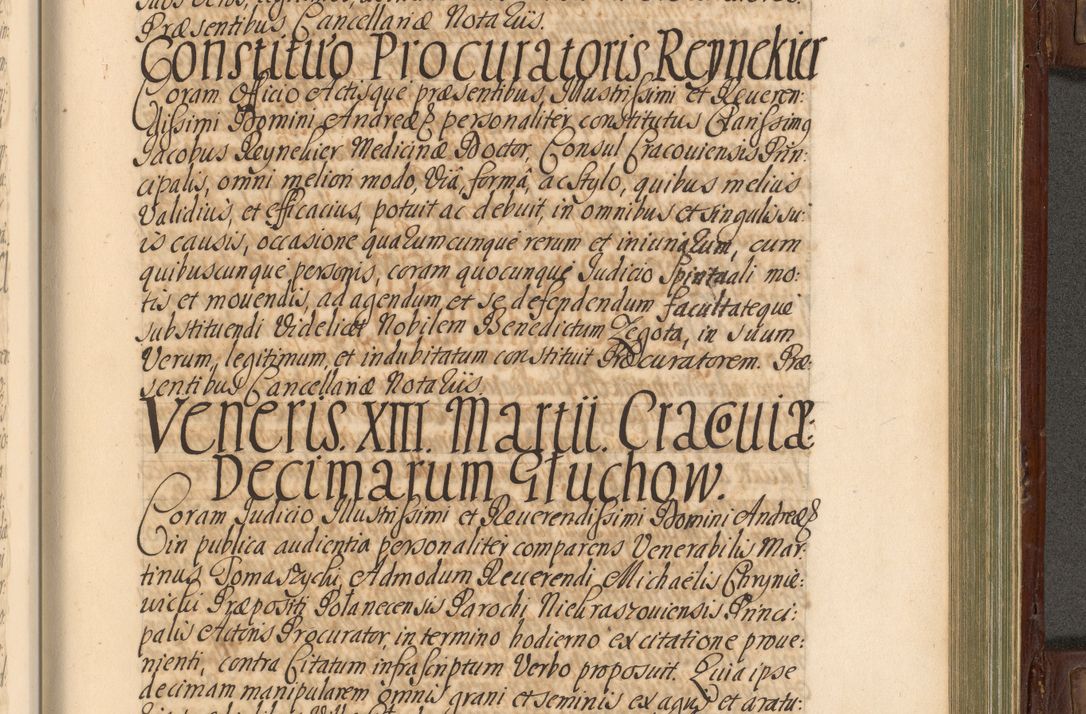 Zdjęcie nr 724 dla obiektu archiwalnego: Acta actorum episcopalium R. D. Andrea Trzebicki, episcopi Cracoviensis a mense Aprili 1675 ad Aprilem 1676 acticatorum. Volumen VI