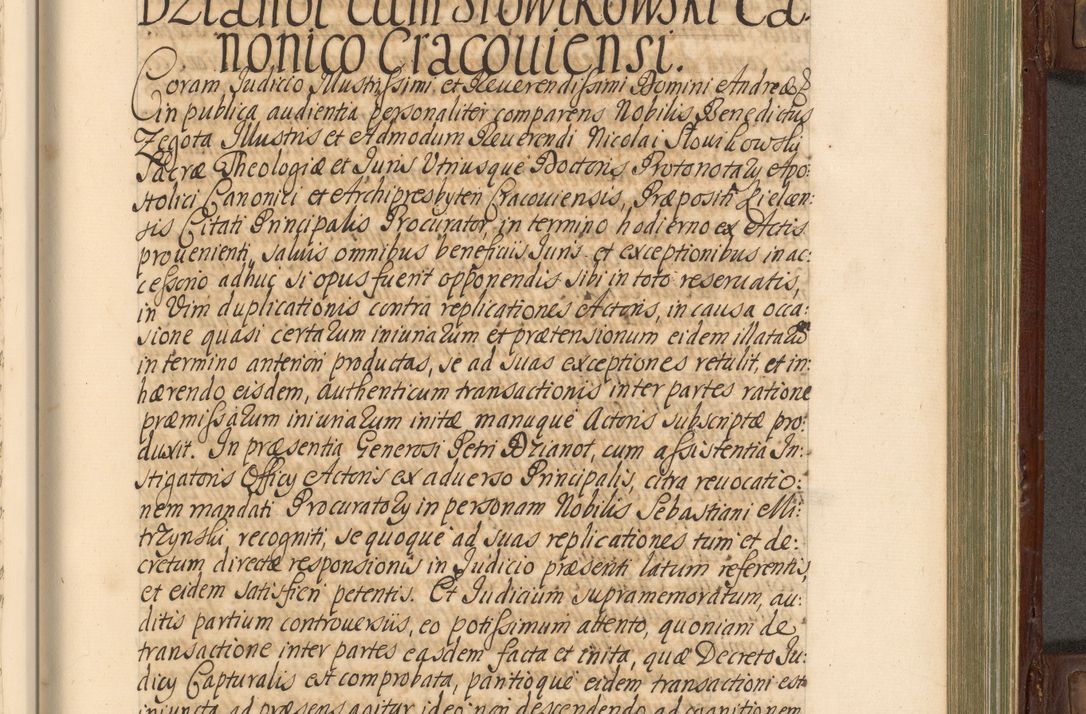 Zdjęcie nr 718 dla obiektu archiwalnego: Acta actorum episcopalium R. D. Andrea Trzebicki, episcopi Cracoviensis a mense Aprili 1675 ad Aprilem 1676 acticatorum. Volumen VI