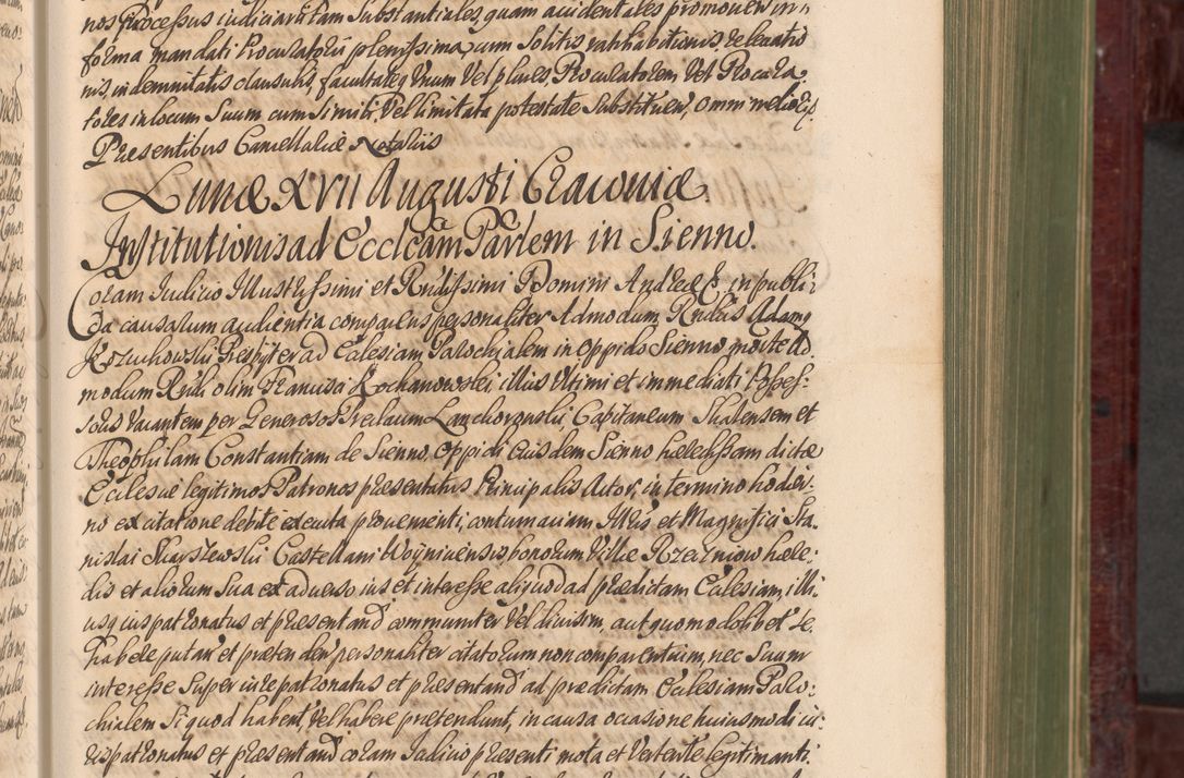 Zdjęcie nr 188 dla obiektu archiwalnego: Acta actorum episcopalium R. D. Andreae Trzebicki, episcopi Cracoviensis et ducis Severiae a die 29 Maii 1676 ad 1678 inclusive. Volumen VII