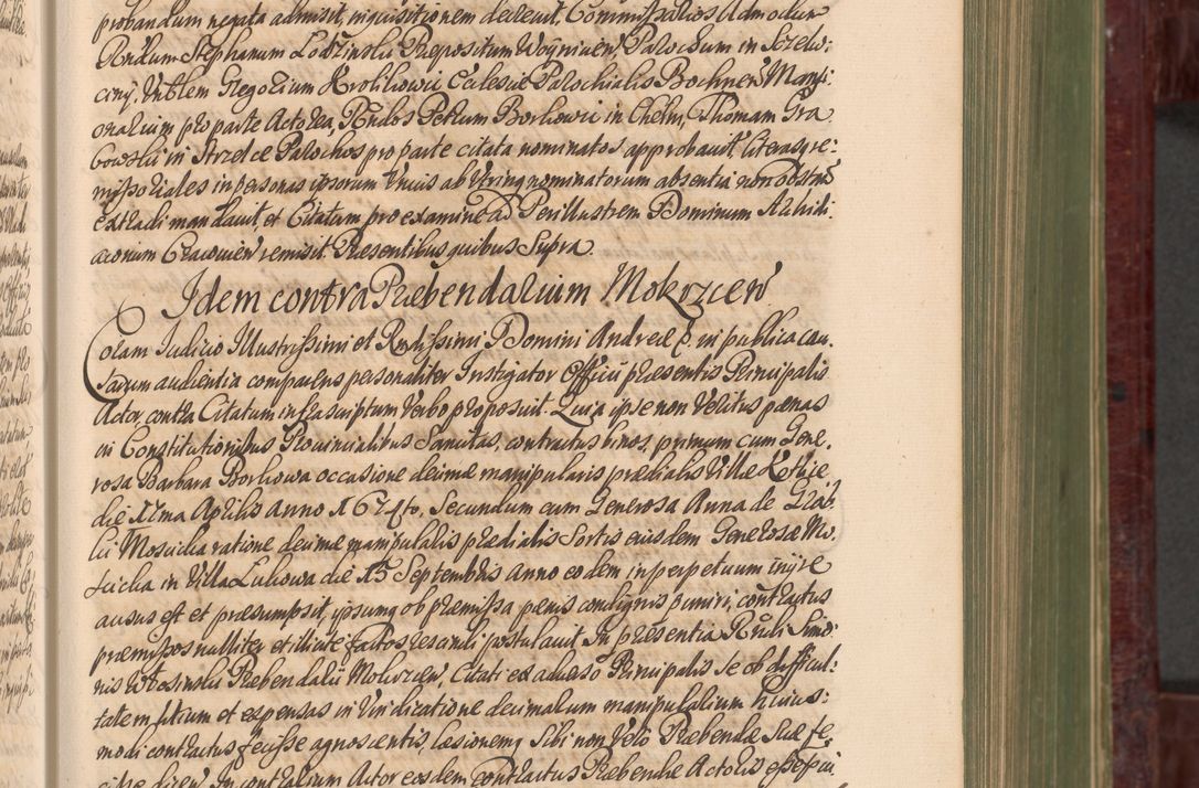 Zdjęcie nr 182 dla obiektu archiwalnego: Acta actorum episcopalium R. D. Andreae Trzebicki, episcopi Cracoviensis et ducis Severiae a die 29 Maii 1676 ad 1678 inclusive. Volumen VII