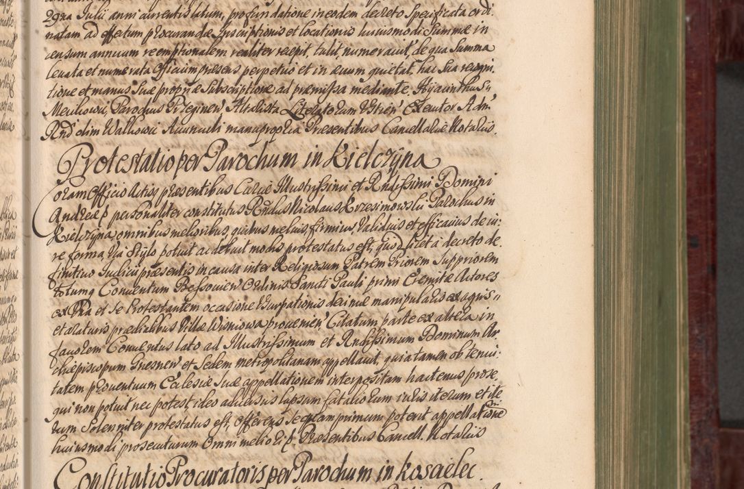 Zdjęcie nr 174 dla obiektu archiwalnego: Acta actorum episcopalium R. D. Andreae Trzebicki, episcopi Cracoviensis et ducis Severiae a die 29 Maii 1676 ad 1678 inclusive. Volumen VII