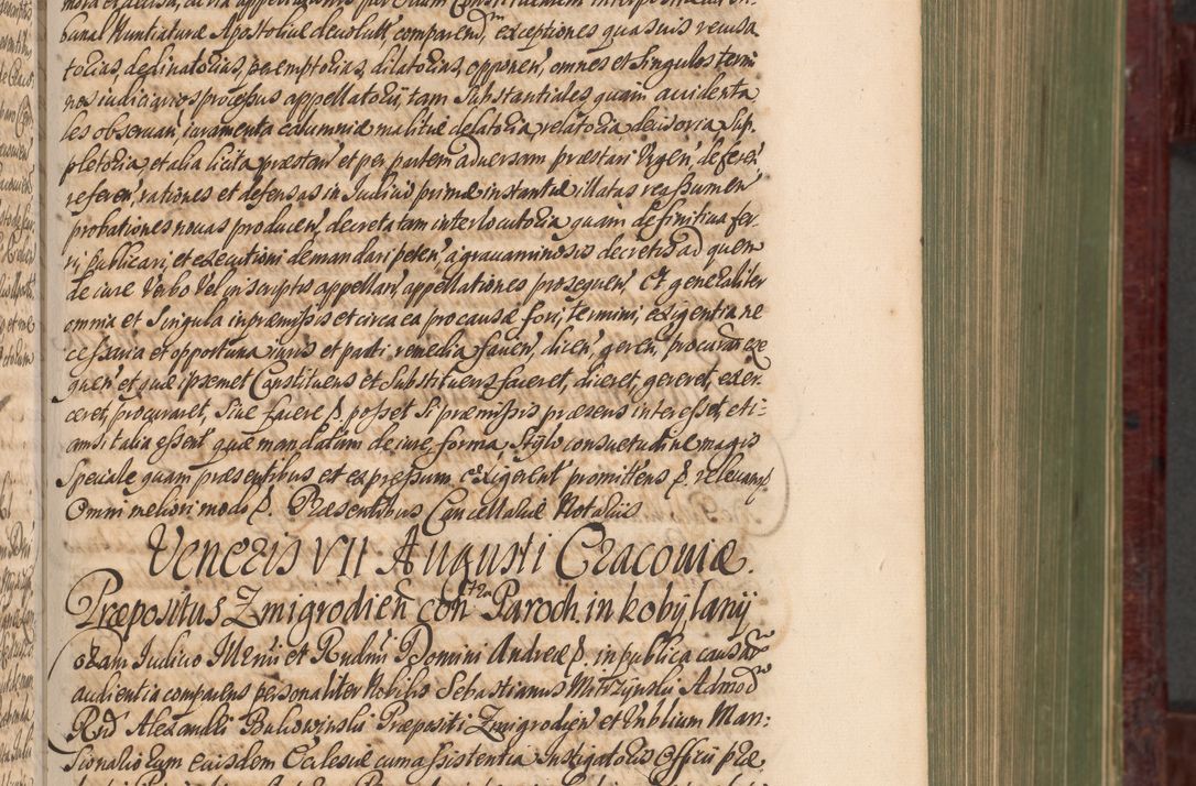 Zdjęcie nr 164 dla obiektu archiwalnego: Acta actorum episcopalium R. D. Andreae Trzebicki, episcopi Cracoviensis et ducis Severiae a die 29 Maii 1676 ad 1678 inclusive. Volumen VII