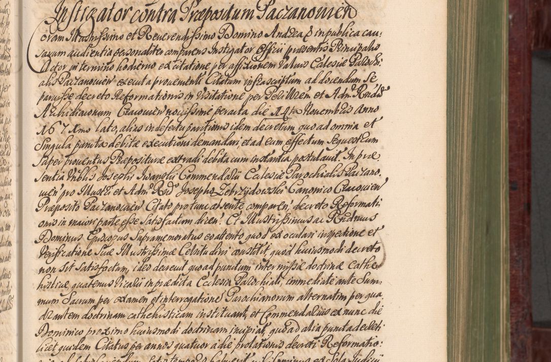 Zdjęcie nr 132 dla obiektu archiwalnego: Acta actorum episcopalium R. D. Andreae Trzebicki, episcopi Cracoviensis et ducis Severiae a die 29 Maii 1676 ad 1678 inclusive. Volumen VII