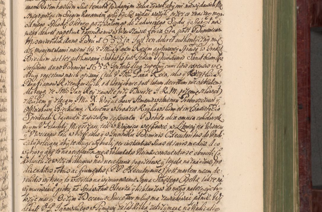 Zdjęcie nr 116 dla obiektu archiwalnego: Acta actorum episcopalium R. D. Andreae Trzebicki, episcopi Cracoviensis et ducis Severiae a die 29 Maii 1676 ad 1678 inclusive. Volumen VII