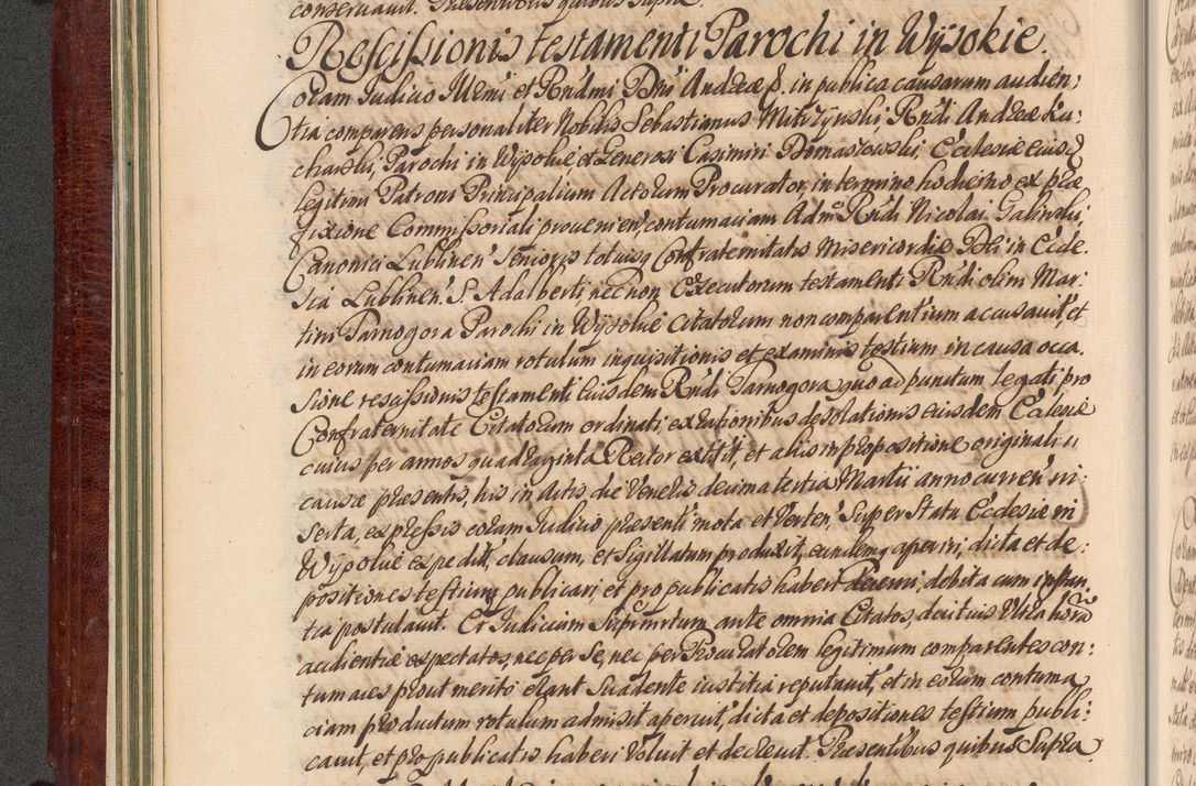 Zdjęcie nr 75 dla obiektu archiwalnego: Acta actorum episcopalium R. D. Andreae Trzebicki, episcopi Cracoviensis et ducis Severiae a die 29 Maii 1676 ad 1678 inclusive. Volumen VII