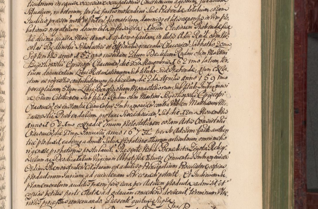 Zdjęcie nr 72 dla obiektu archiwalnego: Acta actorum episcopalium R. D. Andreae Trzebicki, episcopi Cracoviensis et ducis Severiae a die 29 Maii 1676 ad 1678 inclusive. Volumen VII