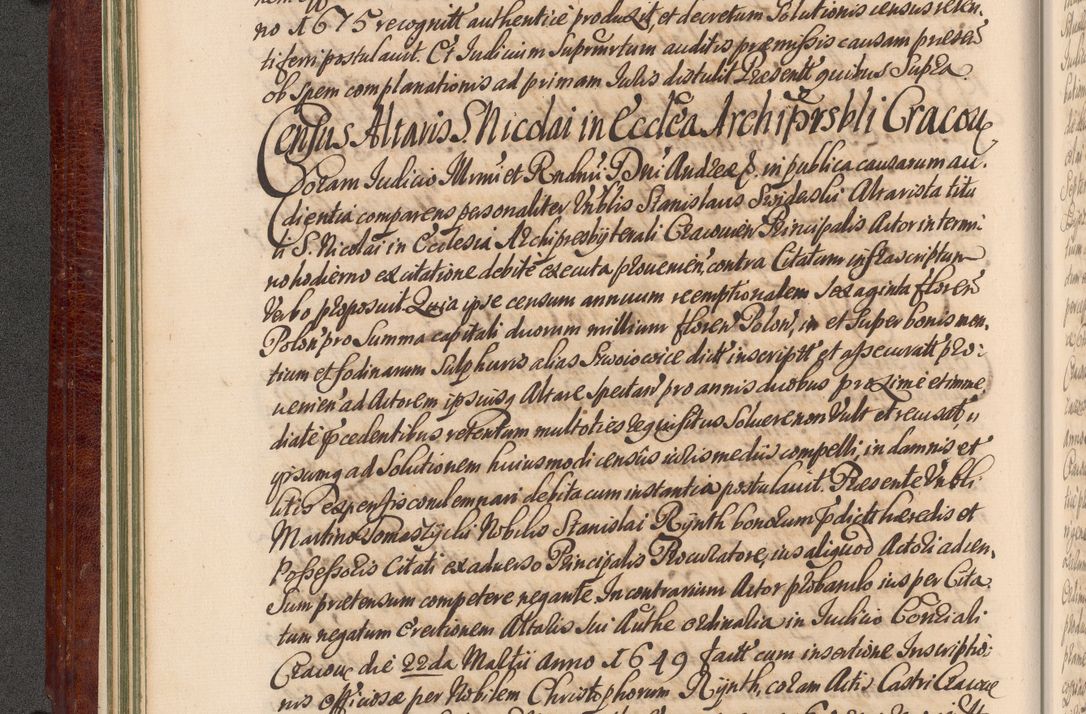 Zdjęcie nr 71 dla obiektu archiwalnego: Acta actorum episcopalium R. D. Andreae Trzebicki, episcopi Cracoviensis et ducis Severiae a die 29 Maii 1676 ad 1678 inclusive. Volumen VII