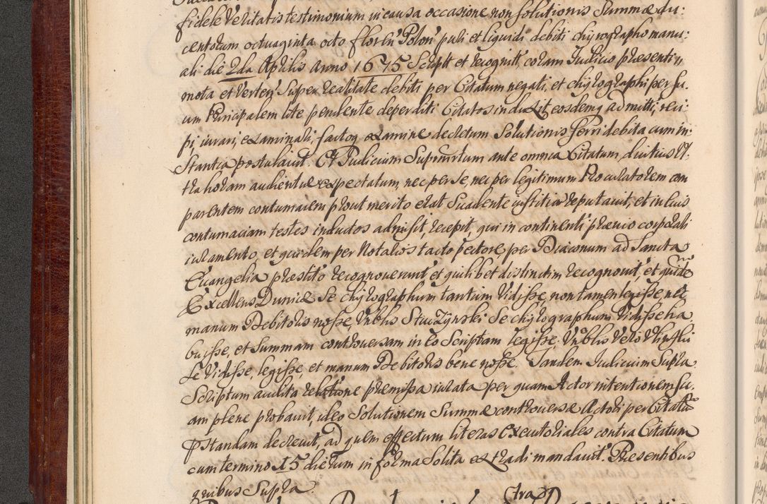Zdjęcie nr 41 dla obiektu archiwalnego: Acta actorum episcopalium R. D. Andreae Trzebicki, episcopi Cracoviensis et ducis Severiae a die 29 Maii 1676 ad 1678 inclusive. Volumen VII