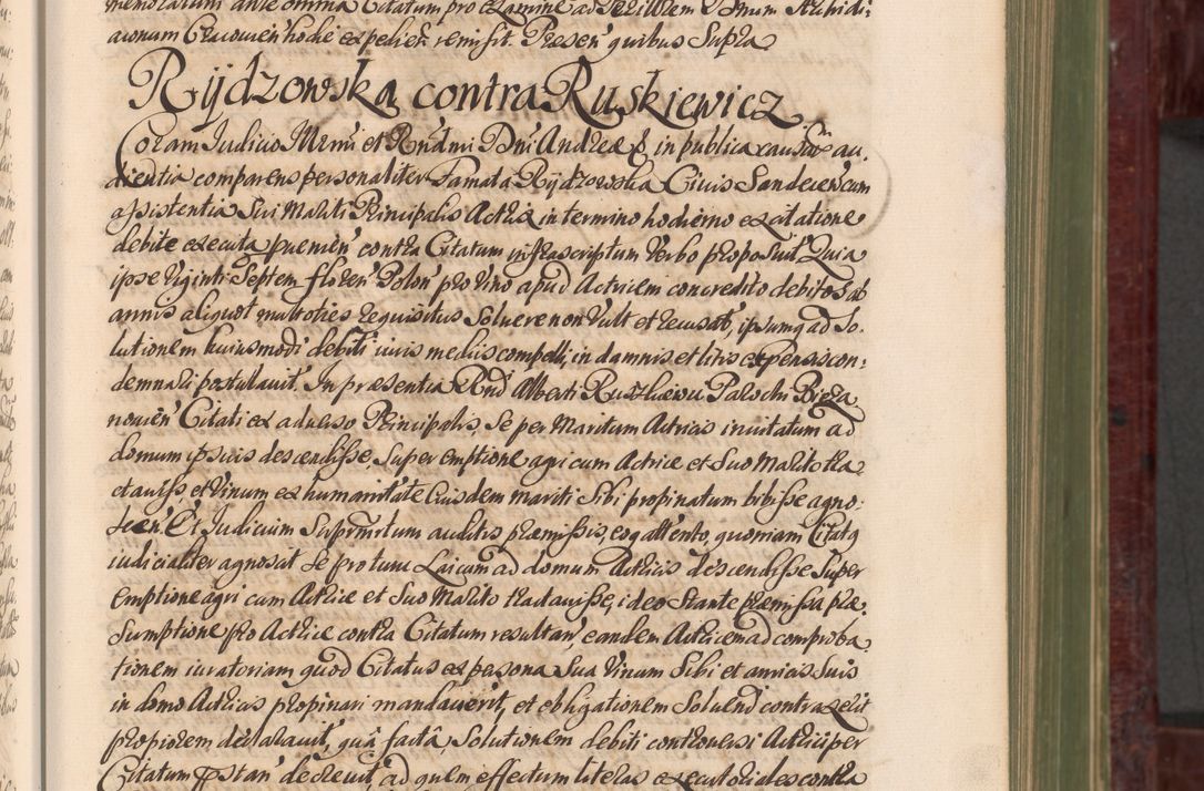Zdjęcie nr 42 dla obiektu archiwalnego: Acta actorum episcopalium R. D. Andreae Trzebicki, episcopi Cracoviensis et ducis Severiae a die 29 Maii 1676 ad 1678 inclusive. Volumen VII