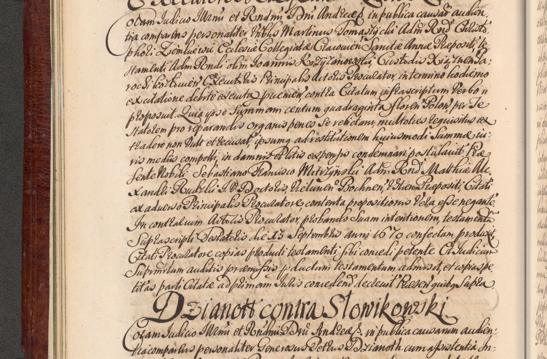 Zdjęcie nr 39 dla obiektu archiwalnego: Acta actorum episcopalium R. D. Andreae Trzebicki, episcopi Cracoviensis et ducis Severiae a die 29 Maii 1676 ad 1678 inclusive. Volumen VII