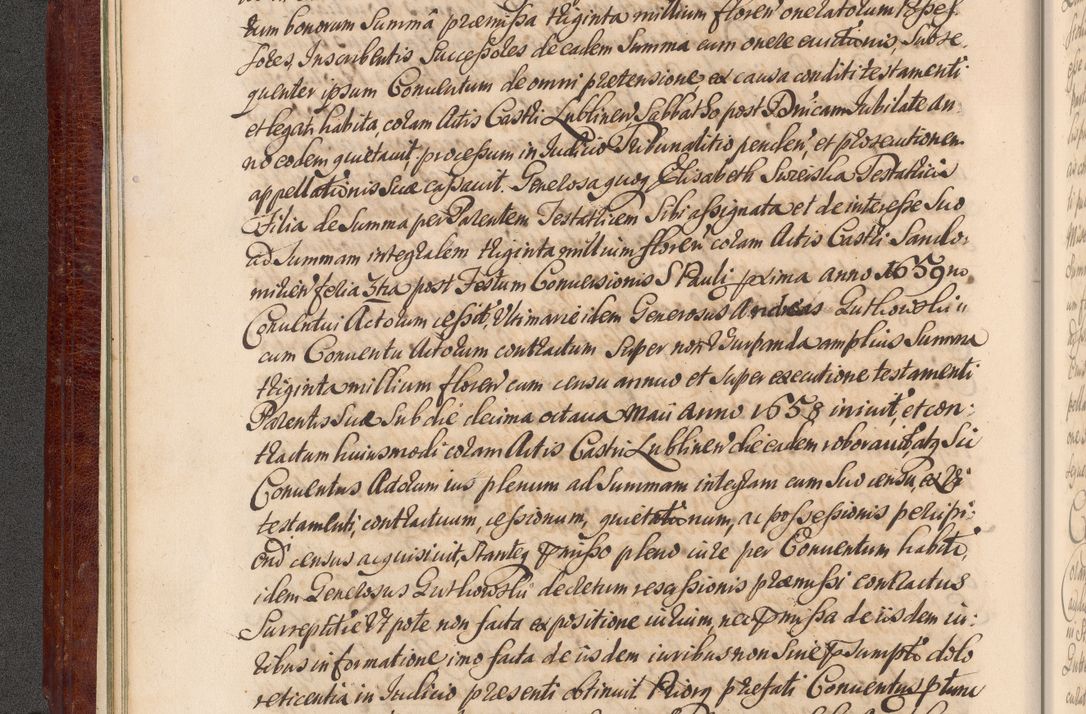 Zdjęcie nr 37 dla obiektu archiwalnego: Acta actorum episcopalium R. D. Andreae Trzebicki, episcopi Cracoviensis et ducis Severiae a die 29 Maii 1676 ad 1678 inclusive. Volumen VII