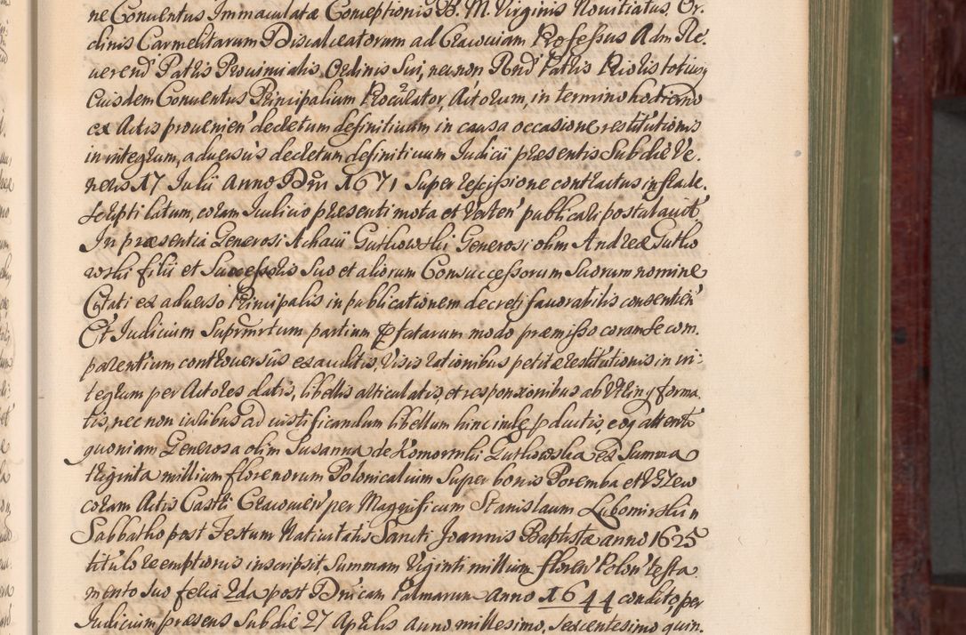 Zdjęcie nr 36 dla obiektu archiwalnego: Acta actorum episcopalium R. D. Andreae Trzebicki, episcopi Cracoviensis et ducis Severiae a die 29 Maii 1676 ad 1678 inclusive. Volumen VII